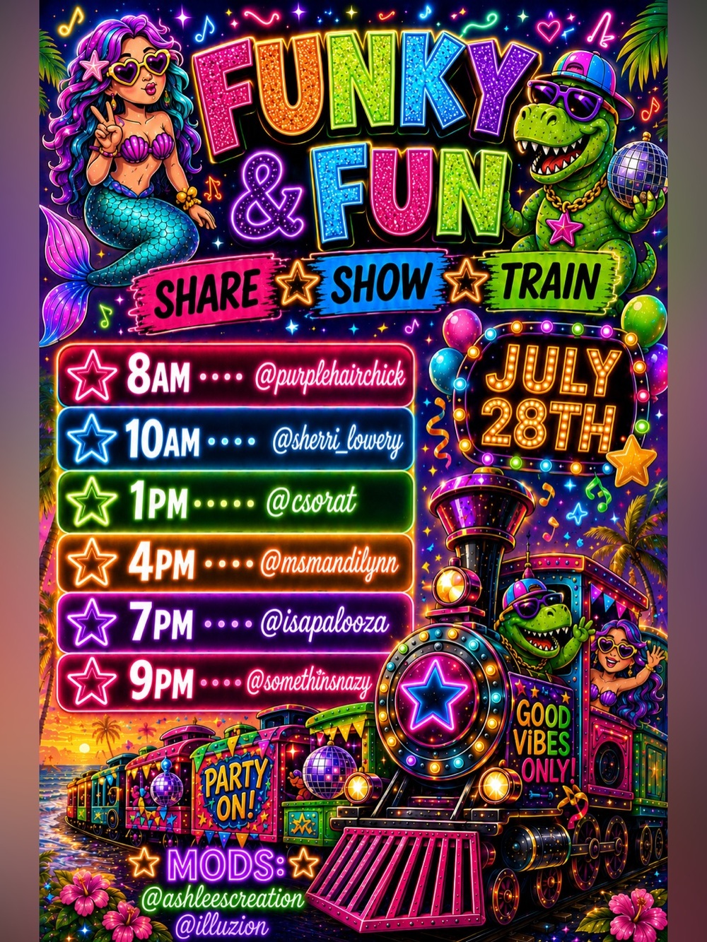 Funky & Fun Share Show Train